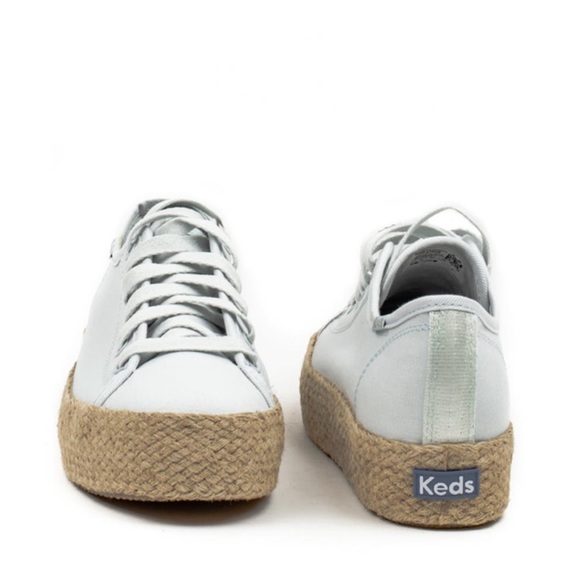 Keds Sneakers Women’s Size 9 Light Blue Triple Kick Canvas Jute Style WF62636 - Picture 2 of 15